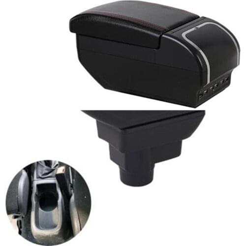 For Opel Corsa Armrest Box Opel Corsa D Universal Car Central Armrest Storage Box cup holder ashtray modification accessories