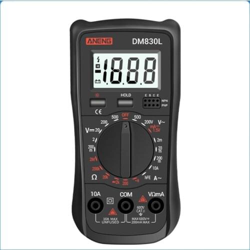 Professional High Precise AC DC Digital Multimeter Multimetro Voltage Meter Multifunctional Measuring Electrical Instrument Tool