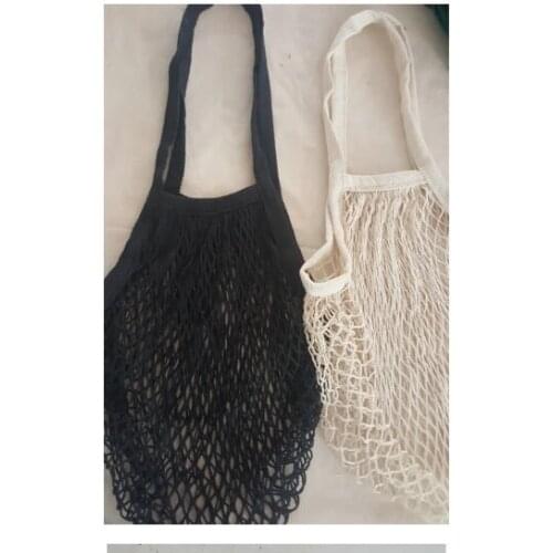 10pcs/lot creative style Mesh Net Shopping Bag Long Handle Shoulder Bag Reusable Fruit shopping bag
