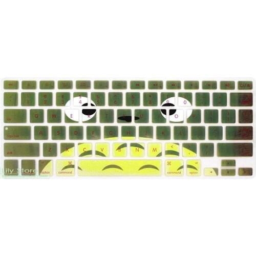 For Macbook Pro 13 15 With Or W/Out Retina Silicone Skin For Macbook Air 13.3 Little Totoro Keyboard Cover