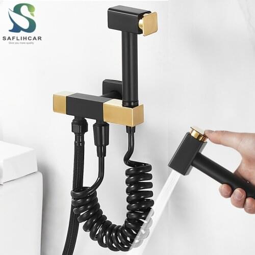 Light Luxury Toilet Companion Cleaning Faucet Spray Gun Toilet Flusher High Pressurized Flush Gun Bathroom Bidet Faucet