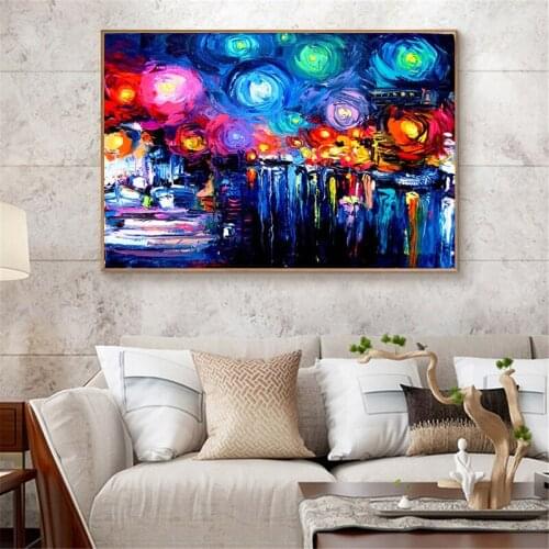 Van Gogh Starry Night Famous Wall Paintings Reproductions Impressionist Landscape Wall Art Canvas Prints Home Decor Cuadros