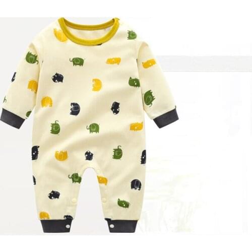 ZWF726 Baby Romper Girls Boys Cute Cartoon Animal stripe Clothes for Kids Long Sleeve Autumn Rompers Jumpsuit Outfits Costumes