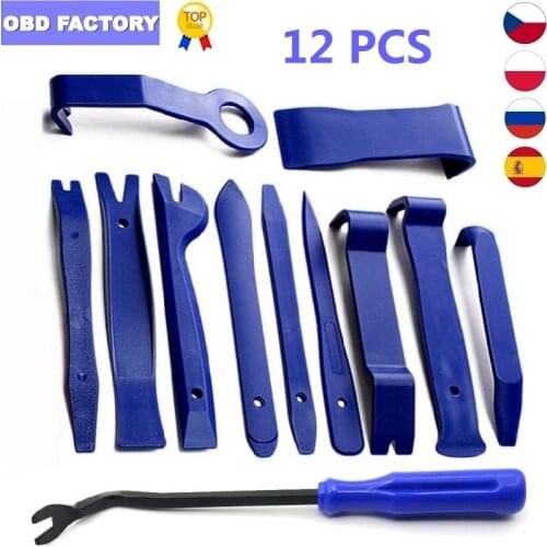 1/4/7/11/12PCS Car Door Panel Removal Tool Car Removal Pry Open Tool Kit For Auto Audio Door Dash Trim Audio Door Clip Pry Tools