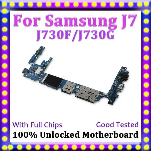 100% Unlocked Disassemble Logic Board Mainboard For Samsung Galaxy J7 Pro J730F J730G Motherboard With Full Chips