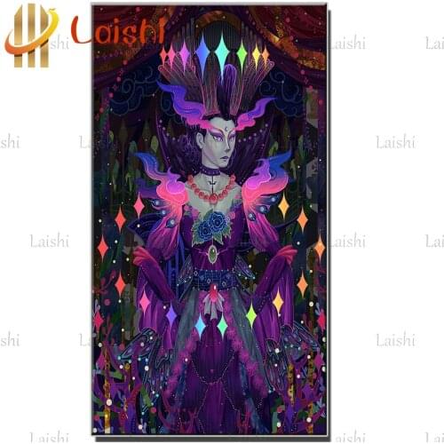 2021 round Diamond Painting Fantasy King of the Night Full square Rhinestone of Picture Diamond mosaic Valentines Day gift