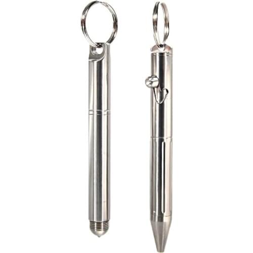 2021 Top Multifunction Mini Keychain Pen Pure Titanium Ballpoint Pen EDC Signature Pen