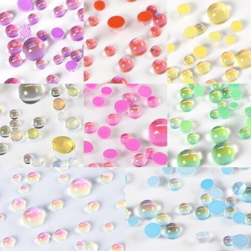 3D Sparkly Crystal Mermaid Round Beads Nail Art Rhinestones Aurora Glass Ball Manicure Jewelry Summer Nails Accessories RK140144