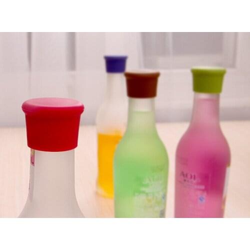 5pcs/lot Candy Color Silicone wine stoppers Leak free wine bottle sealers for red wine and beer bottle cap LB 276
