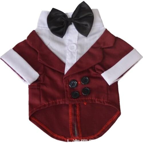 AHUAPET Tuxedo Dog Suit For Pug Clothes Large Clothes Jacket For Dog Tuxedo Costume Big Dogs Coat Stripes Clothes Pet Apparel