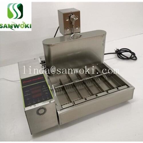 Automatic electric donut machine donut Maker 6 rows Doughnut fryer machine Donut making Machine donut frying machine