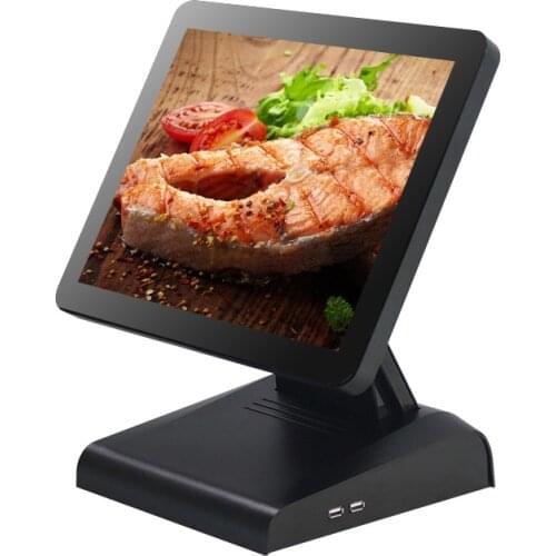 Pos computer 15inch touch screen resistive black epos for supermarket