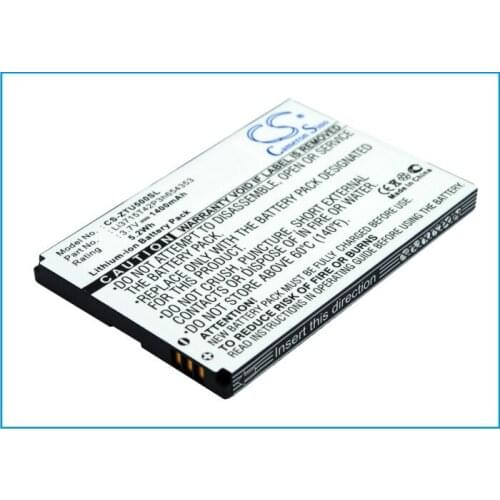 CS 1400mAh/5.2Wh battery for ZTE E760, Raise, TMN Silverbelt, U500, U980, X60, X61, X70, X876 Li3715T42P3h654353