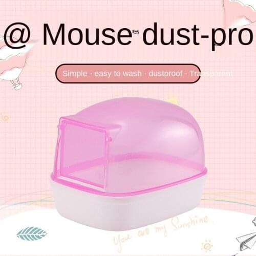 Hamster Bathroom Fully Transparent Dustproof Bath Room Automatic Door Opening Bathroom Bathtub Bear Hamster Supplies Wholesale