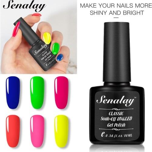 Nail Art Design Manicure 6 Colors 8ML Soak Off Enamel Semi Permanent Primer Gel Polish UV Gel Nail Polish Lacquer Varnish