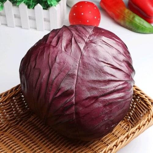 Simulation Cabbage Foam Fake Vegetable Cabbage Purple Cabbage Green Food Model fake food props harvest decoration