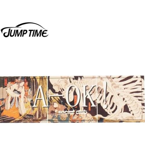 JumpTime 13cm x 4.2cm For A-OK Social Club Bones Vinyl Sticker Car Bumper Decal Waterproof Accessories Funny Car Stickers