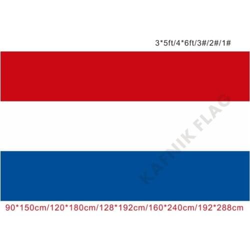 KAFNIK,free shipping 90x150cm/128*192cm/160*240cm/192*288cm big flags Netherlands Flag for Indoor Outdoor Decorative