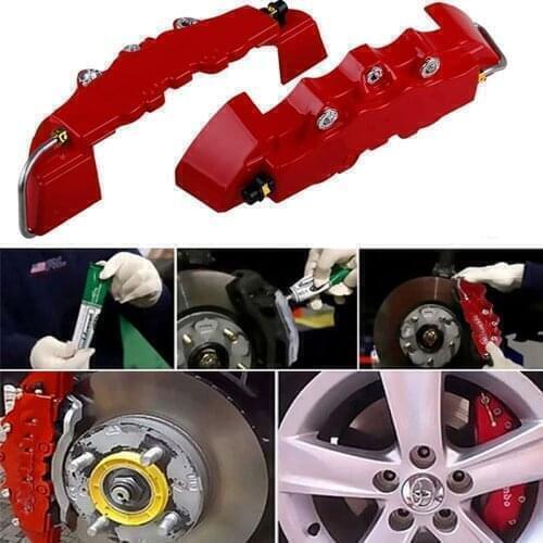 2pcs Car Tire Wheel Hub Disc Brake Caliper Cover For Volvo S60 XC90 V40 V70 V50 V60 S40 S80 XC60 XC70 Nissan Qashqai X-TRAIL Juk