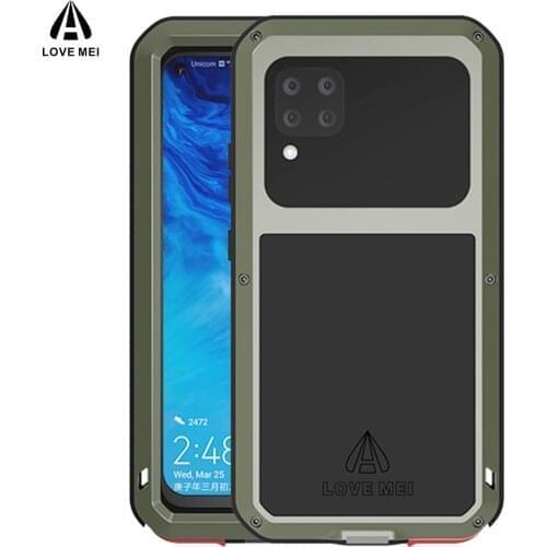 Love Mei Powerful Anti Knock Case For HUAWEI P40 Lite 4G 5G Shockproof Metal Aluminum Waterproof Case For Huawei P40 Pro Cover