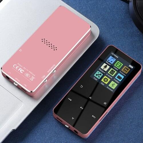 1.8 Inch New Version MP3 Music Player Support Bluetooth4.2 with Loud Speaker and 16GB 32GB HiFi Portable Walkman with FM/Radio
