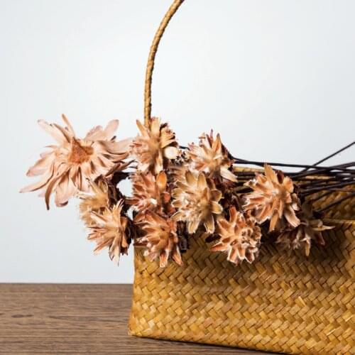 Natural Dried Flowers Gerbera Nordic Table Cafe Room Home Decoration Luxury Handicraft Artificial Flowers Bouquet Accessories