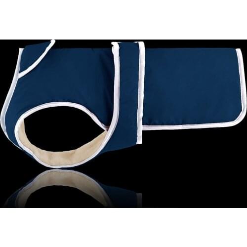 Pet Dog Clothes Thick Warm Warm Soft Comfortable Safe Reflective Dog Lapel Clothes Pet Supplies Autumn and Winter Polyester