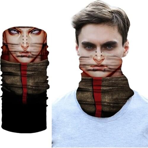 Wholesale Multifunctional Tube Skull Bandana Custom Printing Neck Gaiter Headwear Men Bandana Turbans Head Shield Durag Bandana