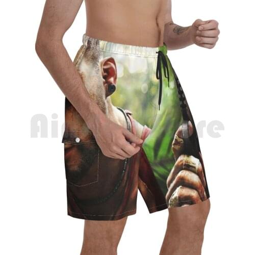 Vaas Beach Shorts Men Beach Pants Swimwear Vaas Montenegro Michael Mando Far Cry Far Cry 3 Video Games Gaming Game