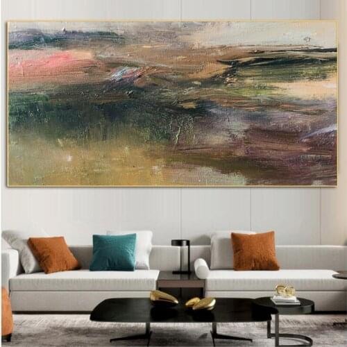 Hand Painted High Quality Abstract Canvas Oil Painting Thick Texture Nice Wall Art Large Modern Living Room Home decoration