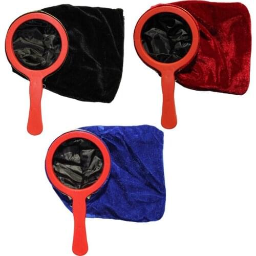 Change Bag Repeat Zipper (Red/Blue/Black) Stage Magic Tricks Object Appear Vanishing Gimmick Illusion Funny Toys Kids Magic Show
