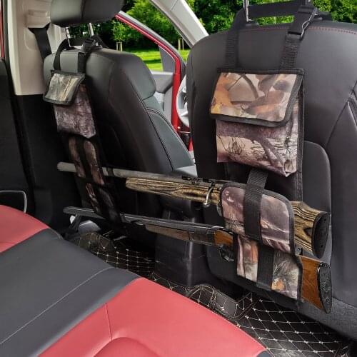 Tactical Camouflage Gun Case for Car Front Seat Back Pocket Hang Bags Rifle Sling Hunting Bag Holder Rack Hunting Bag For Ammo