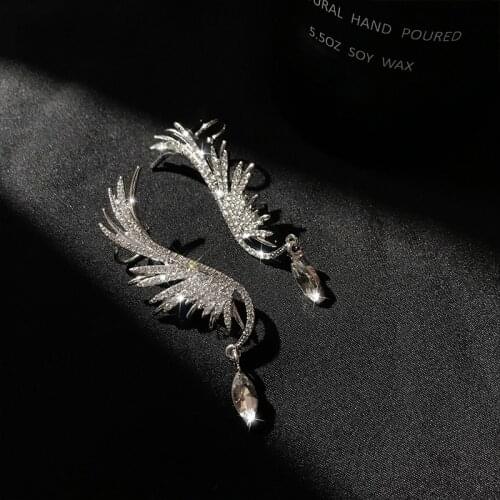 Korean New Version Exquisite Earrings Wings Angels Earbone Clip Temperament Ear Accessories For Women