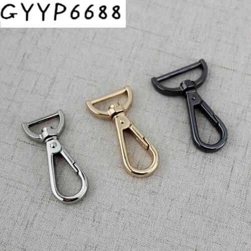 30pcs 16mm 19mm 25mm High quality Metal Swivel Trigger Lobster Clasp Snap Hook for bag Chain Ring Paracord Lanyard DIY Craft