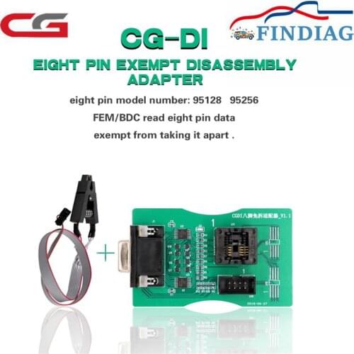 8 Pin Foot Chip Clip Adapter For BMW FEM/ BDC Read Eight Pin Data Supports XPROG 5.60/5.70/5.74/5.84/UPA USB Works CGDI Prog