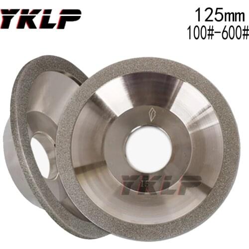 125mm Electroplated Cup Diamond Grinding Wheel for Rough Grinding 100#~600