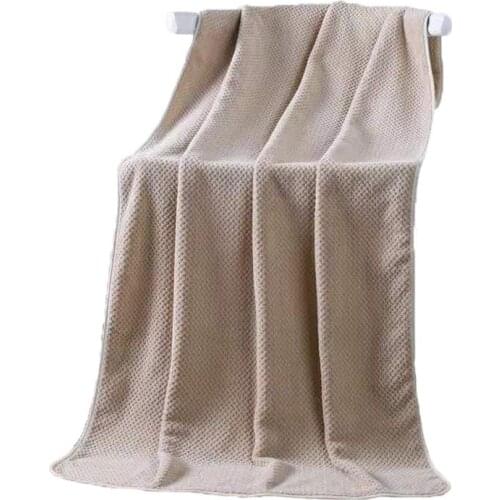 Bath towel coral wool absorbent soft towel household bathroom towel sets comfortable Plaid fashion microfiber towel 140*70