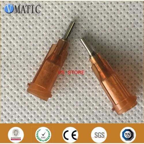 Free Shipping 100Pcs 15G 1/4'' Inch Luer Lock Glue Dispensing Needle Tip