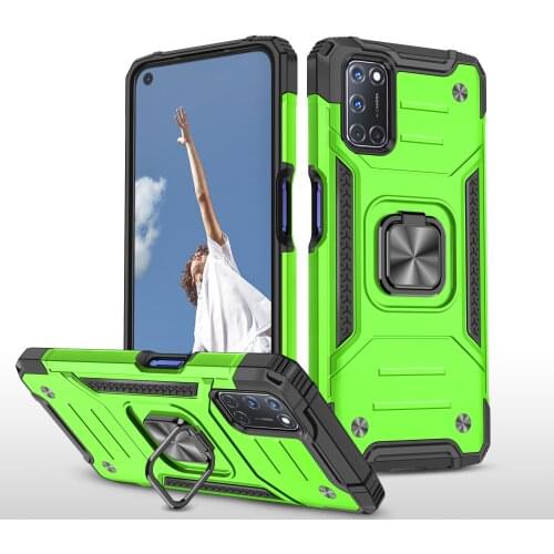 Magnetic Absorption Anti-knock PC+ TPU Fitted Case for OPPO A73 A72 A52 Realme C15 A15 A54 4G A94 F19 Pro Reno4 Lite Funda