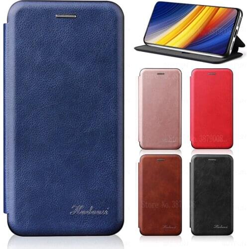Poco x3 pro Case Leather Flip Case on For poco x 3 pro nfc poco x 3pro Case pocox3pro Cover Magnetic Wallet Covers Coque 6.67
