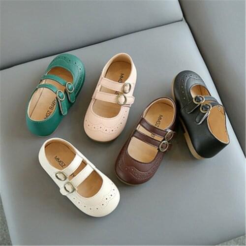 Kids Sneakers Casual Girls Shoes Child Flats Leather Soft Light Childrens Sports Shoes Baby Shoes For Girls Toddler Shoes