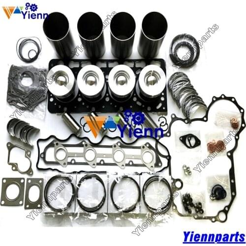 For Kubota V3300T V3300 Overhaul Rebuild Kit Piston Ring Liner Head Gasket Bearing T225/245 T250/320 Skid Steer Loaders