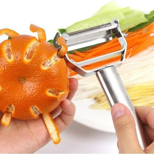 Stainless Steel Multi-function Vegetable Peeler Cutter Julienne Planing Potato Zester Grater Kitchen Fruit Peel Tool accessories