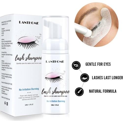 Gentle Cleansing 50ml Eyelash Shampoo High Quality Eyelashes/Grafting Extension Eyelashes Mousse Foam Pro Eyelash Daily Cleaner