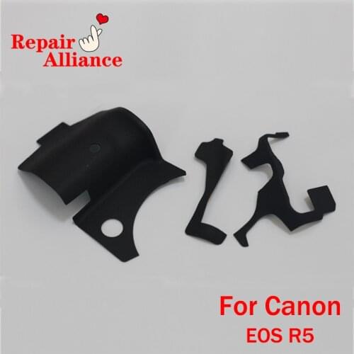 A Set New original Body grip rubber (Handle+left side+Thumb) repair parts For Canon EOS R5 camera