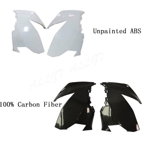 Unpainted ABS Plastic/100% Carbon Upper Side Fairing Cowl Cowling Cover For Kawasaki Ninja 400 2018 2019