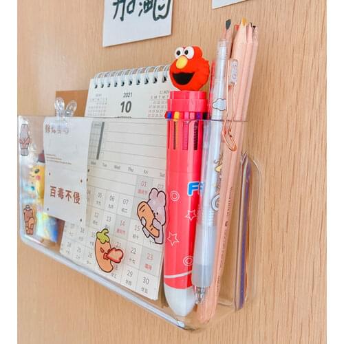 New Multifunction Wall Mounted Organizer Storage Box Bathroom Sundries Home Storage Case Mobile Phone Plug Transparent Container