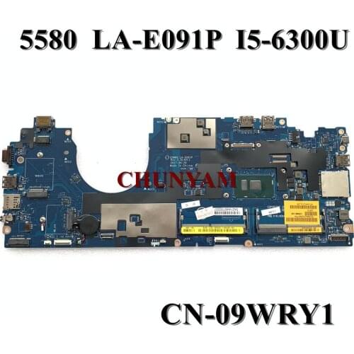 NEW LA-E091P I5-6300U FOR Dell Latitude 15 5580 Laptop Notebook Motherboard CN-09WRY1 9WRY1 Mainboard 100%tested