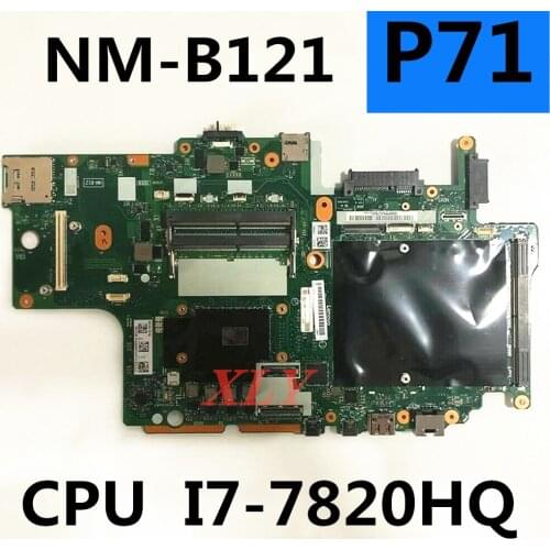 Dp710 NM-B121 original mainboard for lenovo thinkpad p71 with I7-7820HQ CPU portable motherboard