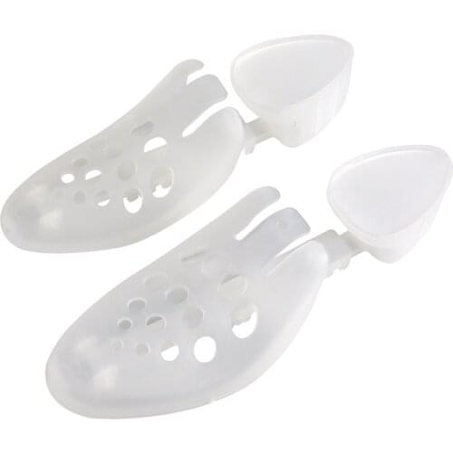 1 Pair Practical Plastic Shoe Trees Adjustable Length Men/Women Shoe Trees Stretcher Boot Holder Organizers Crease Protector
